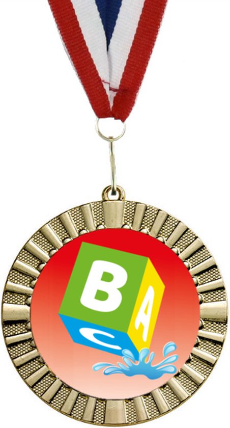 Medaille zwemdiploma B / cadeau zwemdiploma B