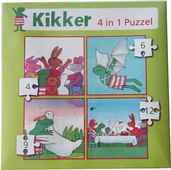 Kikker 4-in-1 puzzel