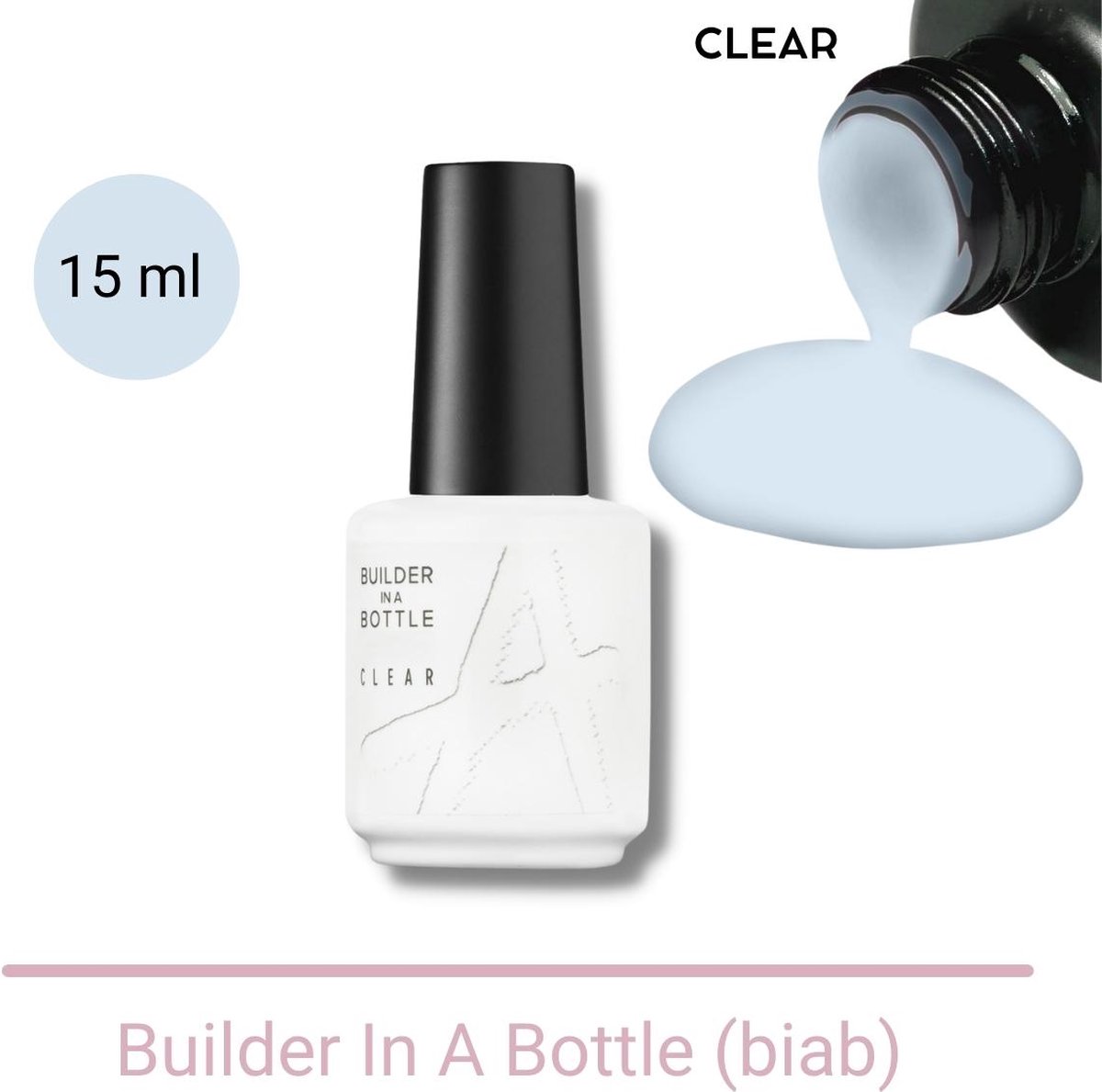 GUAPÀ® BIAB Builder Gel In A Bottle | BIAB Nagellak | Gelnagels Starterspakket | Nagellak | Gellak Clear | Builder Gel | biab | 15 ml Clear