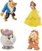 Belle en het Beest - Bullyland - Speelfiguren - Met 4 figuurtjes - Disney - 8 cm