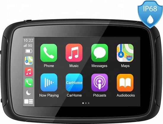Motornavigatiesysteem met Apple Carplay en Android Auto - 5 inch -  Draadloos -... | bol.com
