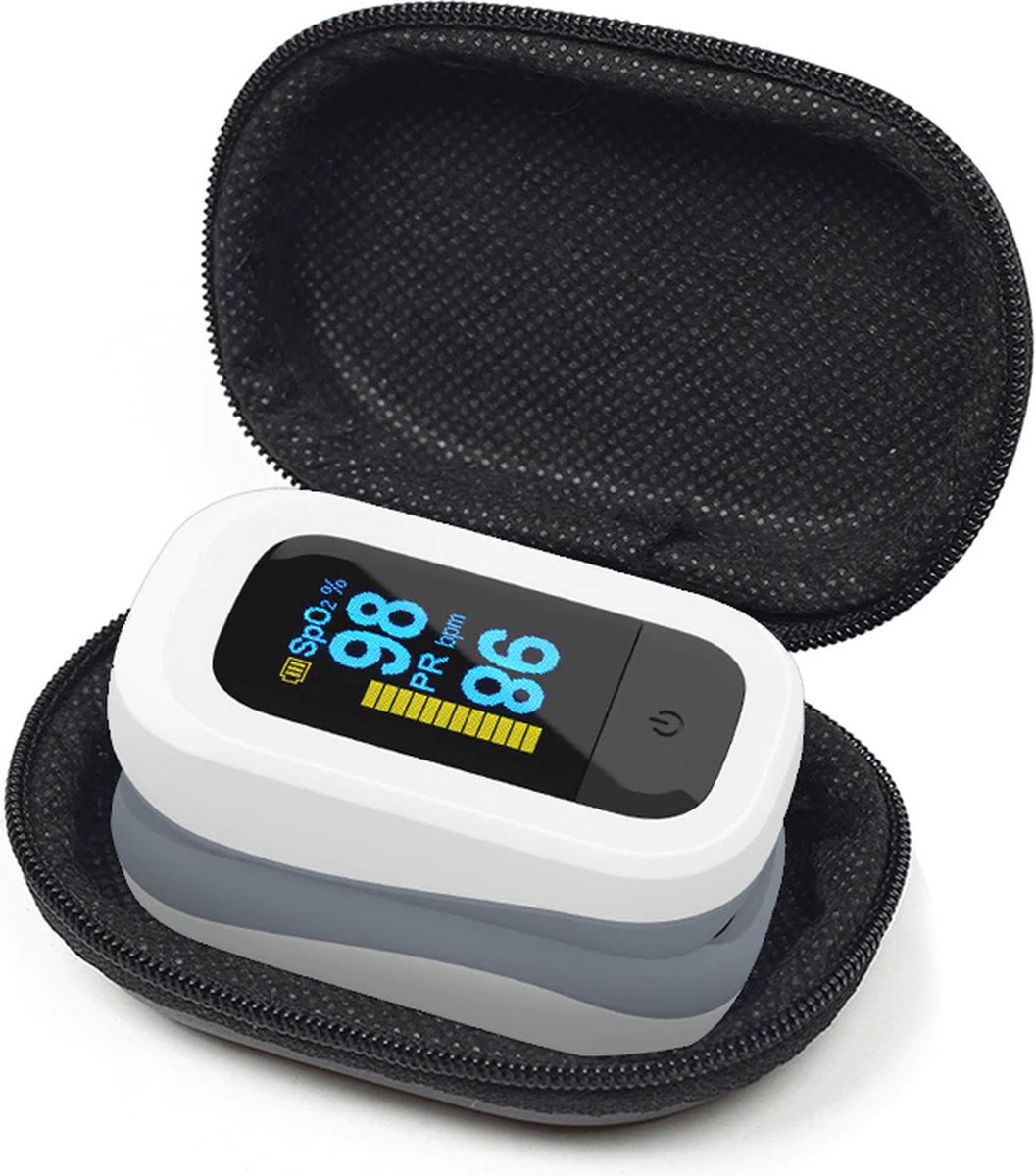 Medische Vingertop Pulsoxymeter - Zuurstofverzadiging Meter - Pulsioximeter Oxymeter - Pulstoon - Draaibaar Display Vingeroximeter – Voor het meten van de zuurstofverzadiging in het bloed en de pols