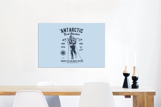 Décoration murale Métal - Peinture Aluminium Industrielle - Marche - Glace - Vintage - 60x40 cm - Dibond - Photo sur aluminium - Décoration murale industrielle - Pour le salon / chambre