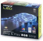 Integral LED - RGB LED strip - Plug & Play - 5 meter - Afstandsbediening & App besturing - Music Sync - Compleet aansluit klaar