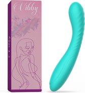 Vibby® Essential – Vibrator – Vibratror voor Vrouwen – G-Spot en Clitoris Stimulator - Blauw