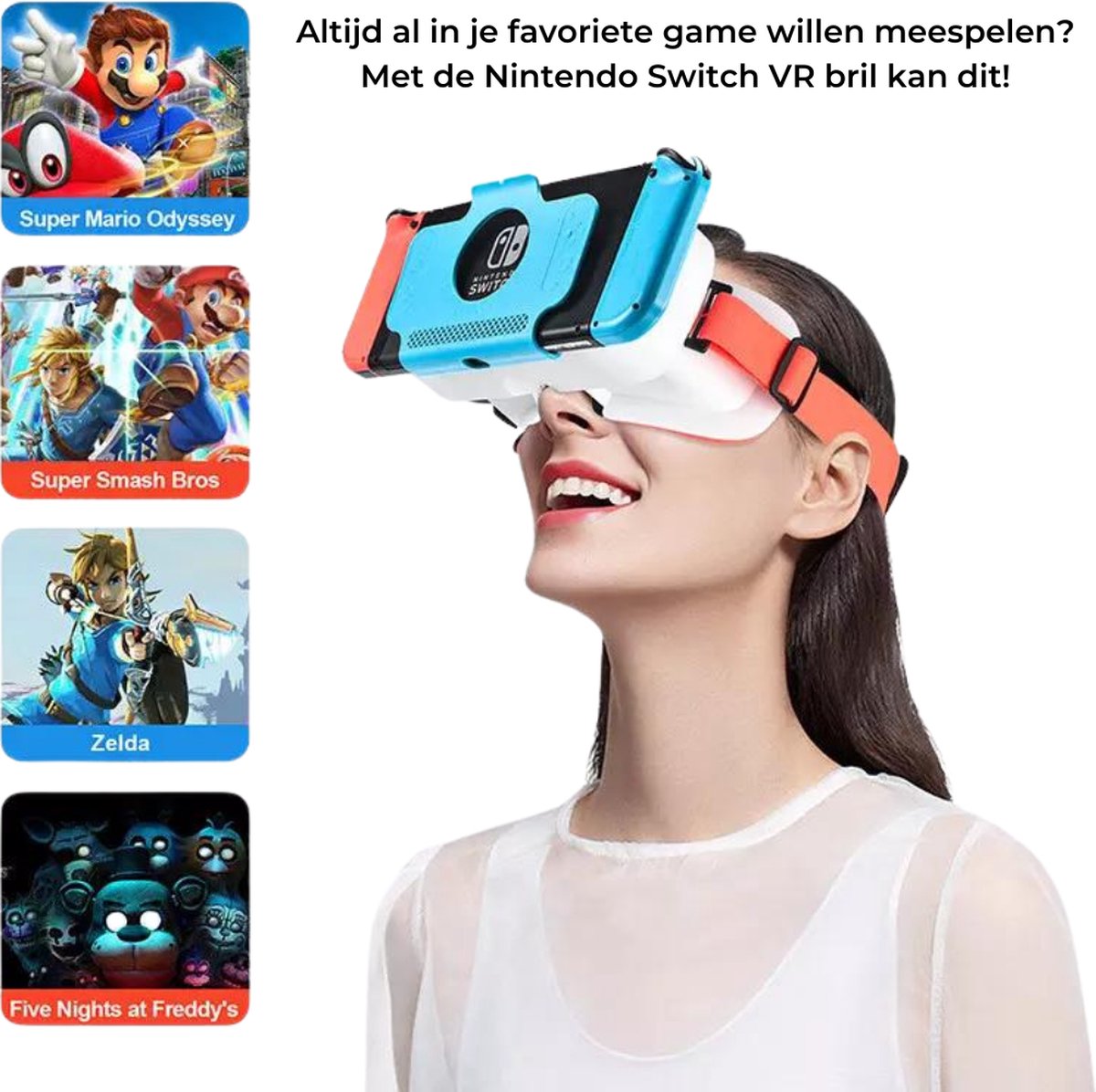 VR bril Nintendo Switch OLED Model/Nintendo Switch 3D VR (Virtual Reality)  bril,... | bol.com
