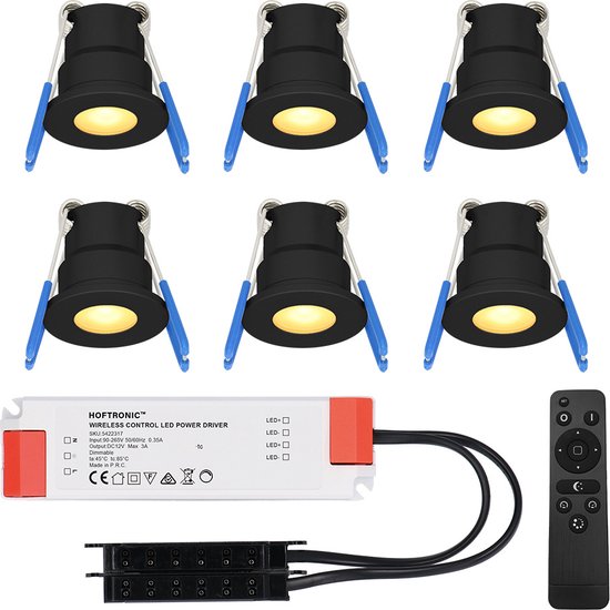 Oktaplex 12er Set Einbauspot Dijon Schwenkbar für LED-Module
