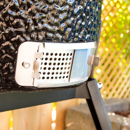 VONROC - BBQ - Kamado - 13" - Met beschermhoes, plate setter & onderstel - Houtskoolbarbecue - Keramisch van Vonroc — afbeelding 5