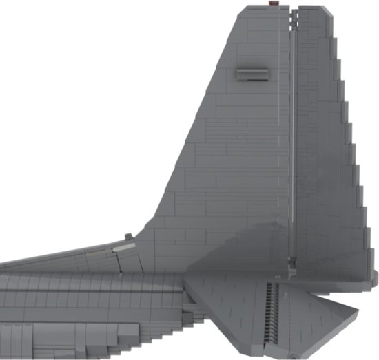 MEGA WW2 Lockheed C-130 Hercules Vliegtuig Bouwpakket | Technic Creator Compatible | Toy Brick Lighting | Airplane | Oorlog | Militair |  5250+ Bouwstenen | UNIEK - Toy Brick Lighting®