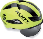 Rudy Project Helmet Boost 01 - Yellow Fluo / Black Matte - With Removable Optical Shield - S-M 54-58- Helm