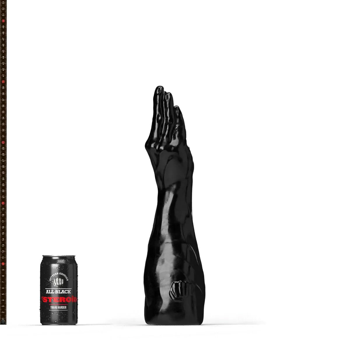 Goedkoopste All Black Steroïd - Breaststroke - Dildo - 40 x 7.6 cm - zwart