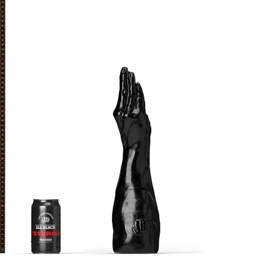 All Black Steroïd - Breaststroke Dildo - 40 x 7,6 cm - Fisting Dildo - Vuistneuken - Vuist Dildo - Grote XXL Dildo - Anaal Dildo - Anal Toy - Seksspeeltje - Anaal Speeltje - Sex Toy