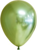 10 stuks Spiegel chroom Ballonnen licht groen 12inch – 30cm – 10 stuks.
