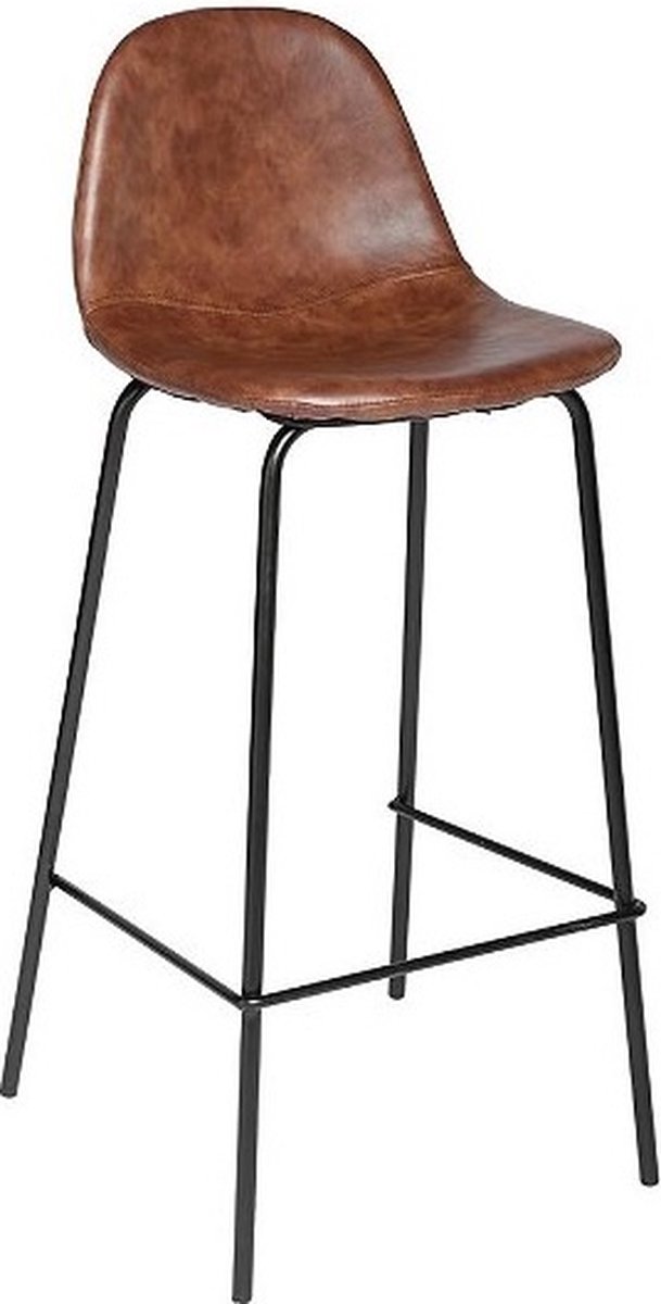 Atmosphera - Bruine Barkruk - Polyurethaan - Hoogte 95 cm