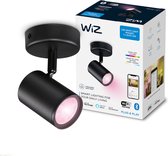 WiZ 1 spot orientable IMAGEO, Éclairage de plafond intelligent, Wi-Fi/Bluetooth, Noir, LED, Ampoule(s) non remplaçable(s), 2200 K