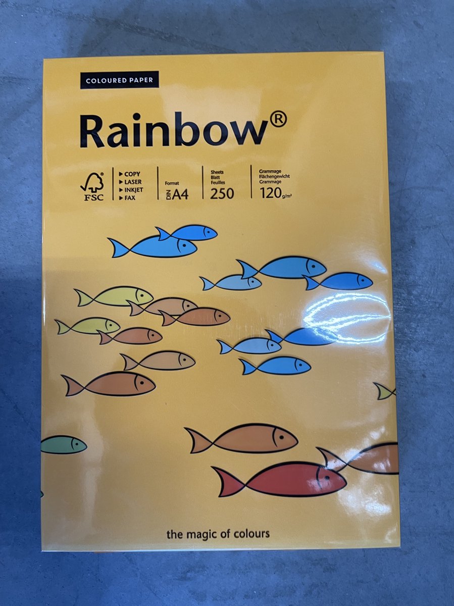 Rainbow 120gram kl-22 middel Oranje