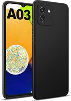 HB Hoesje Geschikt voor Samsung Galaxy A03 Zwart - Siliconen Back Cover