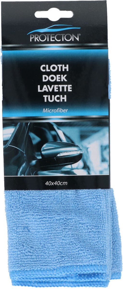 Protecton Microvezeldoek – Voor het streeploos reinigen – Voor auto, camper of caravan - Extra zacht - Niet pluizend - Nat & droog te gebruiken – Wasbaar in wasmachine - 40x40cm — afbeelding 1