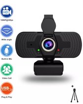 Bol.com Webcam met Microfoon - Full HD 1080P - Plug and Play - Geschikt voor Windows en Mac - TEAMS ZOOM GAMING - inclusief clip... aanbieding