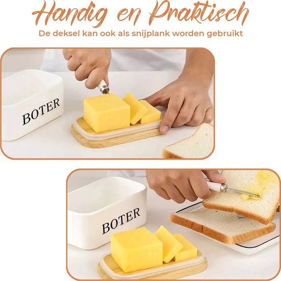 Relaxdays botervloot rvs, deksel, klassiek, vershouddoos voor 250 g boter, HxBxD 6 x 19,5 x 13 cm boterschaal, zilver