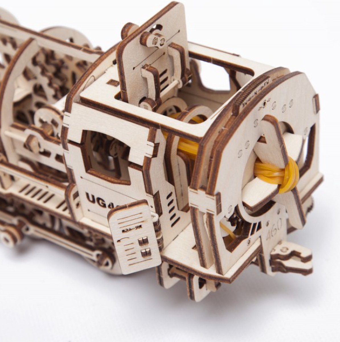 Ugears Modelbouw Hout Locomotief — afbeelding 8