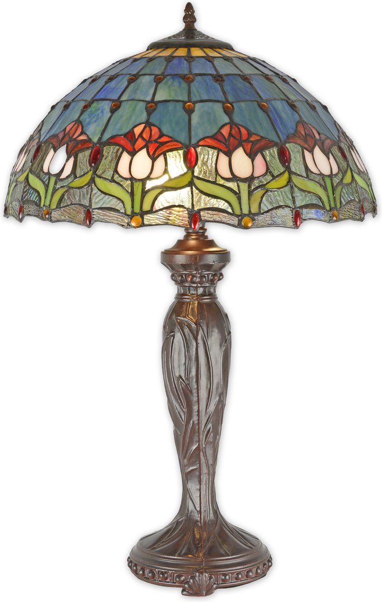 Tiffany stijl tafellamp 68 cm hoog