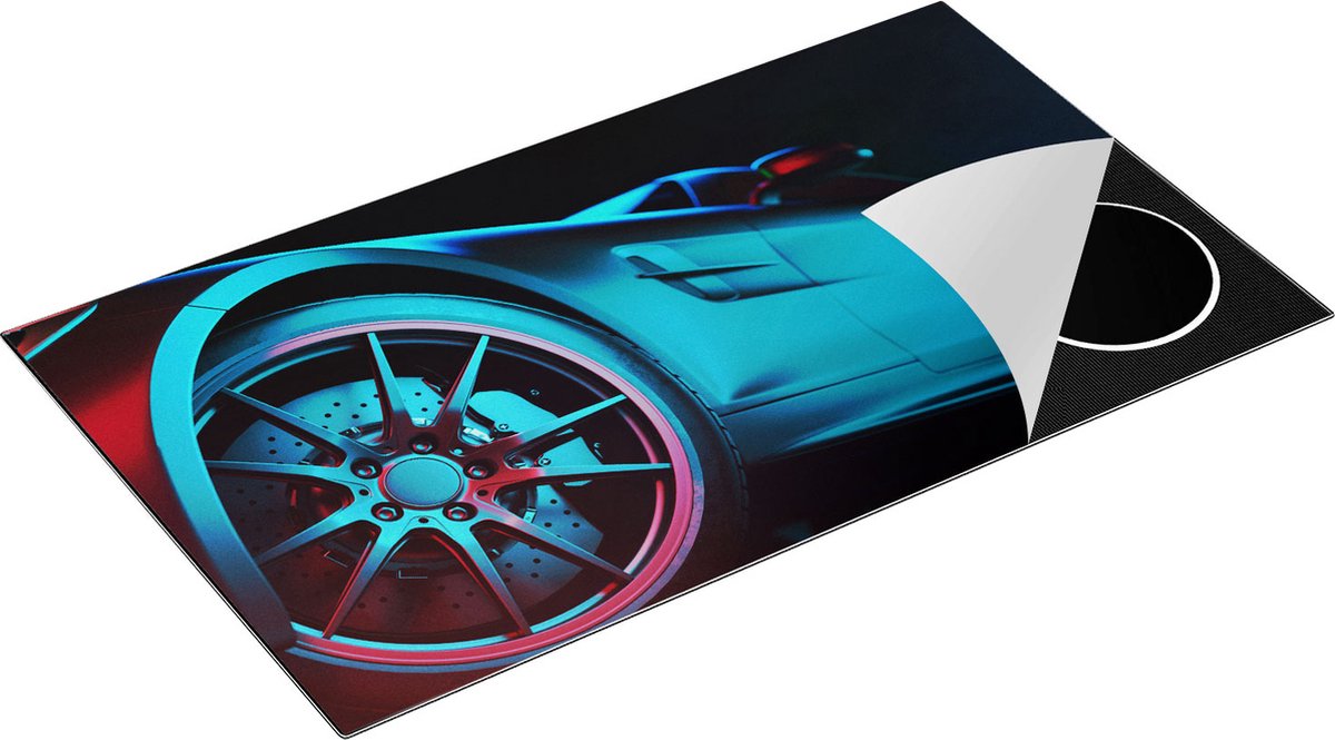 Chefcare Inductie Beschermer Moderne Sportwagen Auto - 90x55 cm - Afdekplaat Inductie - Kookplaat Beschermer - Inductie Mat