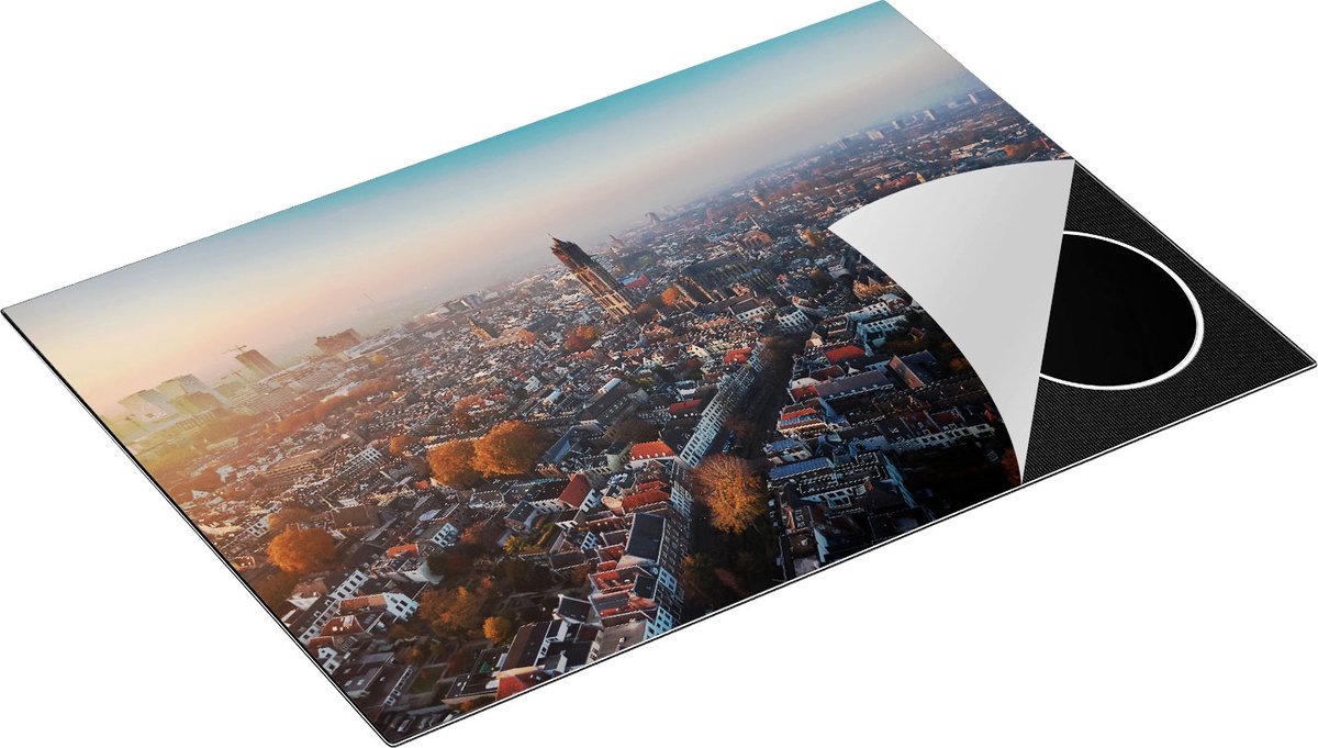 Chefcare Inductie Beschermer Utrecht vanuit de Lucht - 76x51,5 cm - Afdekplaat Inductie - Kookplaat Beschermer - Inductie Mat