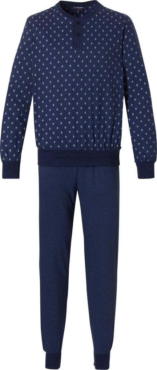 Pastunette men - Lodge - Pyjamaset - Donker blauw - Maat 2XL