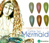 Braembles® -Gellak- Set - Mermaid + -Nagelstickers- + -Nagelvijl- 6-delige - Gellak Starterspakket - Gel Nagellak - Pink Gellac - Gellac - Nagels - 7.3 ML - UV-LEDlamp- Cadeau -