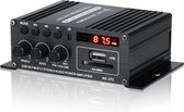 AK-370 Mini Stereo Versterker - HiFi Audio Amplifier - Zwart