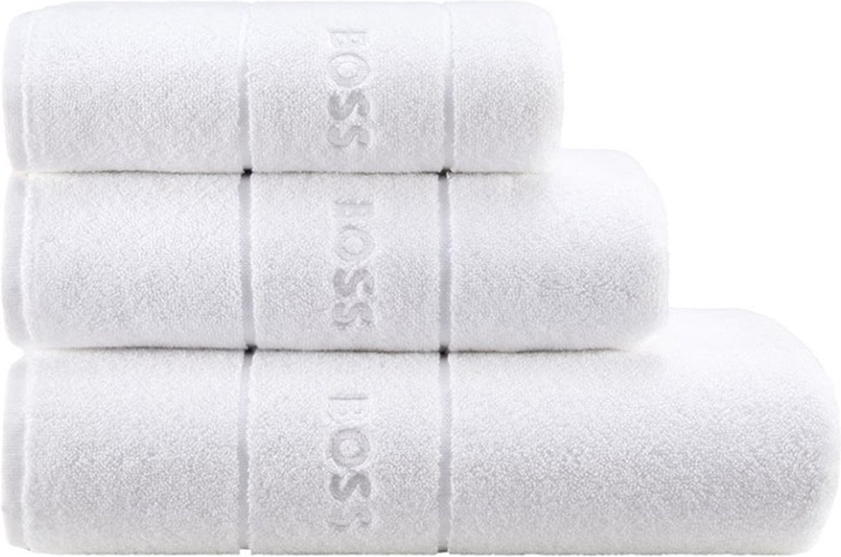 Hugo Boss badlaken - Plain - Ice - 100x150 cm