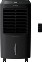 JAP Edmonton - 4in1 Mobiele aircooler met water - Afstandsbediening en timer - Incl. koelelementen - Oscillerende luchtbevochtiger - Ventilator staand - Mat zwart