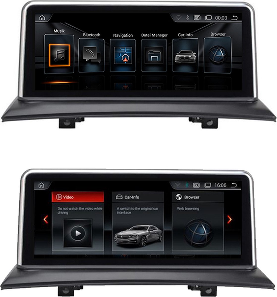 Dynavin Android D10 BMW 1-serie E81 t/m E87 navigatie Carplay en Android auto carkit 8GB