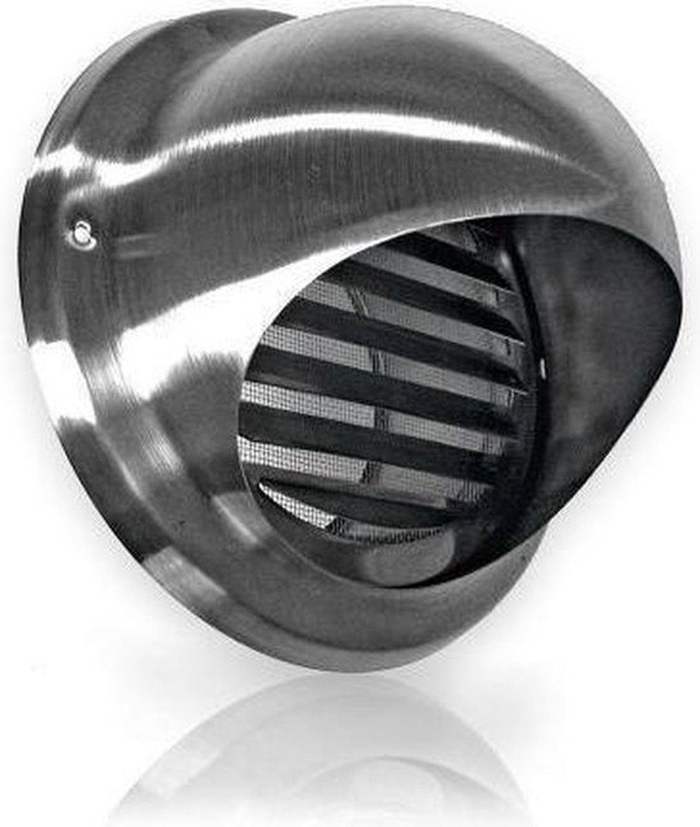 Bolrooster met schoepen Ø125 mm - RVS - AIRACE
