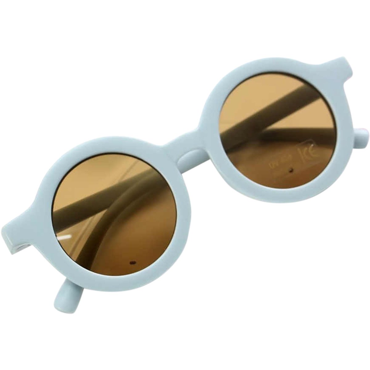 Maesy - kinderzonnebril Vinny - zonnebril voor kinderen - peuters - jongens en meisjes - UV400 bescherming - hippe retro bril rond - baby blauw