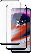 Screenprotector geschikt voor OnePlus Nord N20 - Tempered Glass Full Screen Protector - 2 Stuks