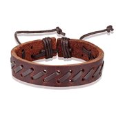 Marama - herenarmband Moscow bruin - verstelbaar - PU-leer