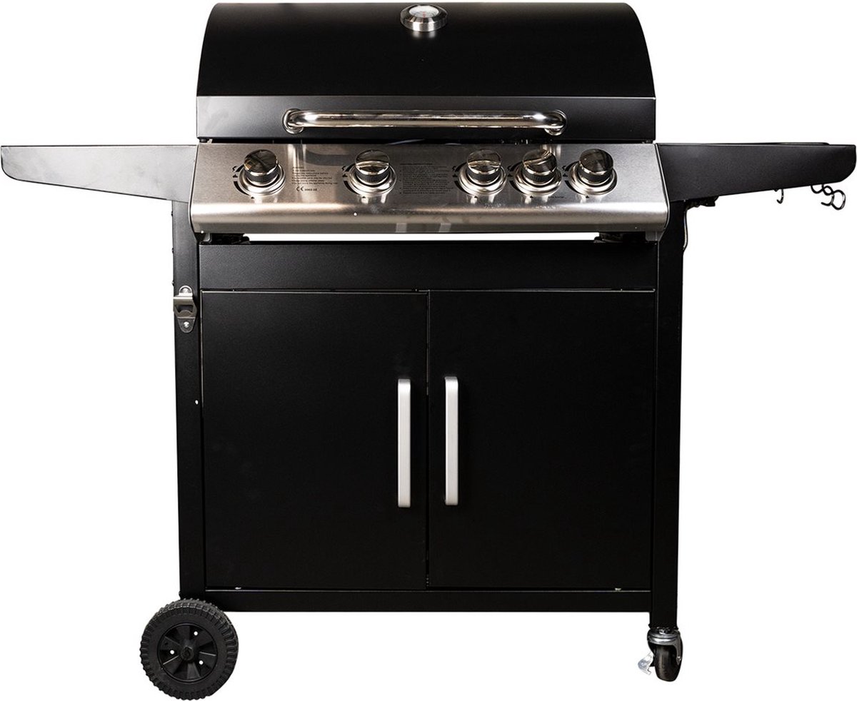 Gas BBQ 4 branders extra zijbrander automatische ontsteking