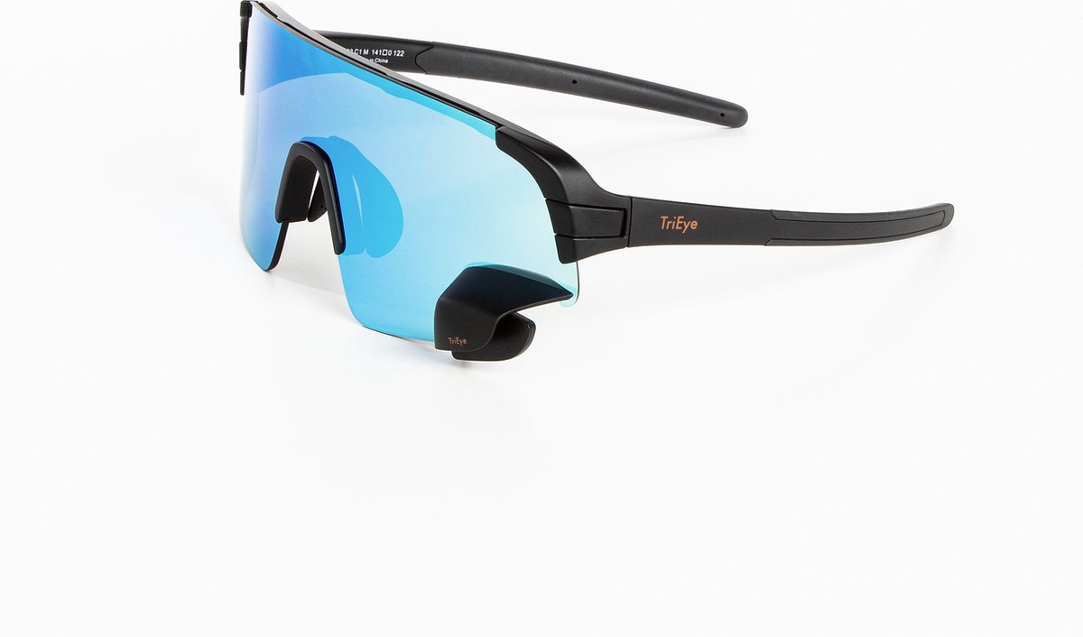 TriEye fietsbrillen met ‘3e oog’ VIEW SPORT REVO MAX Maat Medium / spiegel links