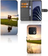 Smartphone Hoesje OnePlus 10 Pro Flip Case Koe