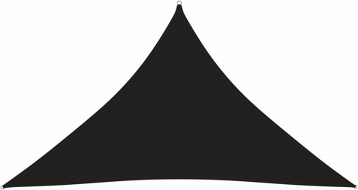 vidaXL Zonnescherm driehoekig 3.5x3.5x4.9 m oxford stof zwart