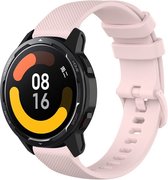 Strap-it Smartwatch bandje luxe siliconen - geschikt voor Xiaomi Mi Watch / Watch S1 / S1 Pro / Watch 2 Pro & S1 Active / Amazfit GTR 47mm / Amazfit GTR 2 / Amazfit GTR 3 - Pro / GTR 4 - roze
