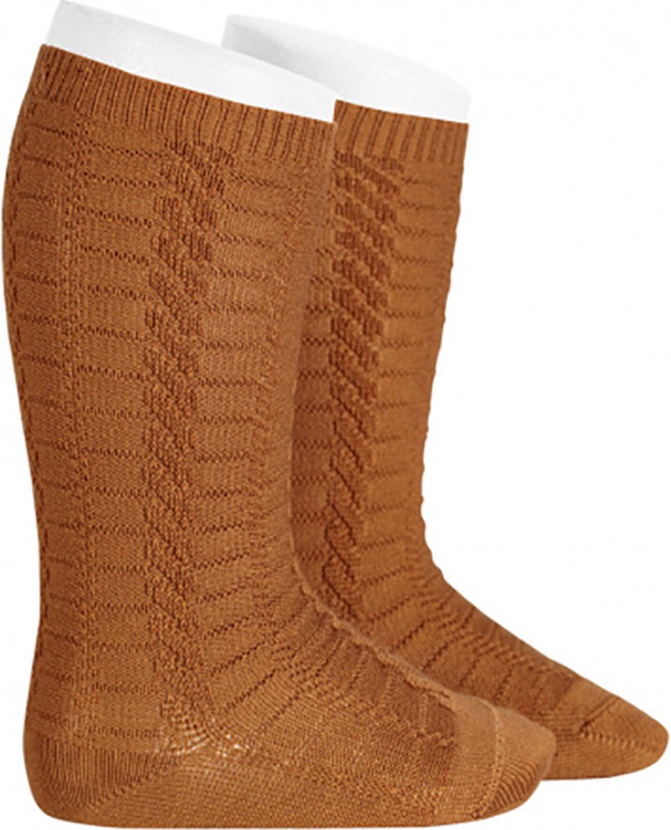 Cóndor Kniekous Braided Kabel Patroon | 2312/2 | Cinnamon/Cognac | 3-6 mnd | maat 00