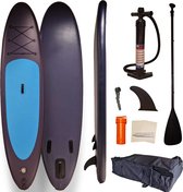 Sup4Life Supboard - Opblaasbaar Paddle Board - dubbel laags - Complete Set - Met Pomp / Draagtas / Verstelbare Peddel /  / Enkelkoord / Reparatiekit - 320x81cm - Blauw