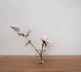 Vaas klein Ikebana | Vaas goud | Gouden vaas | Minimalistische vaas | Vaas schikken bloemen | Gaatjes vaas