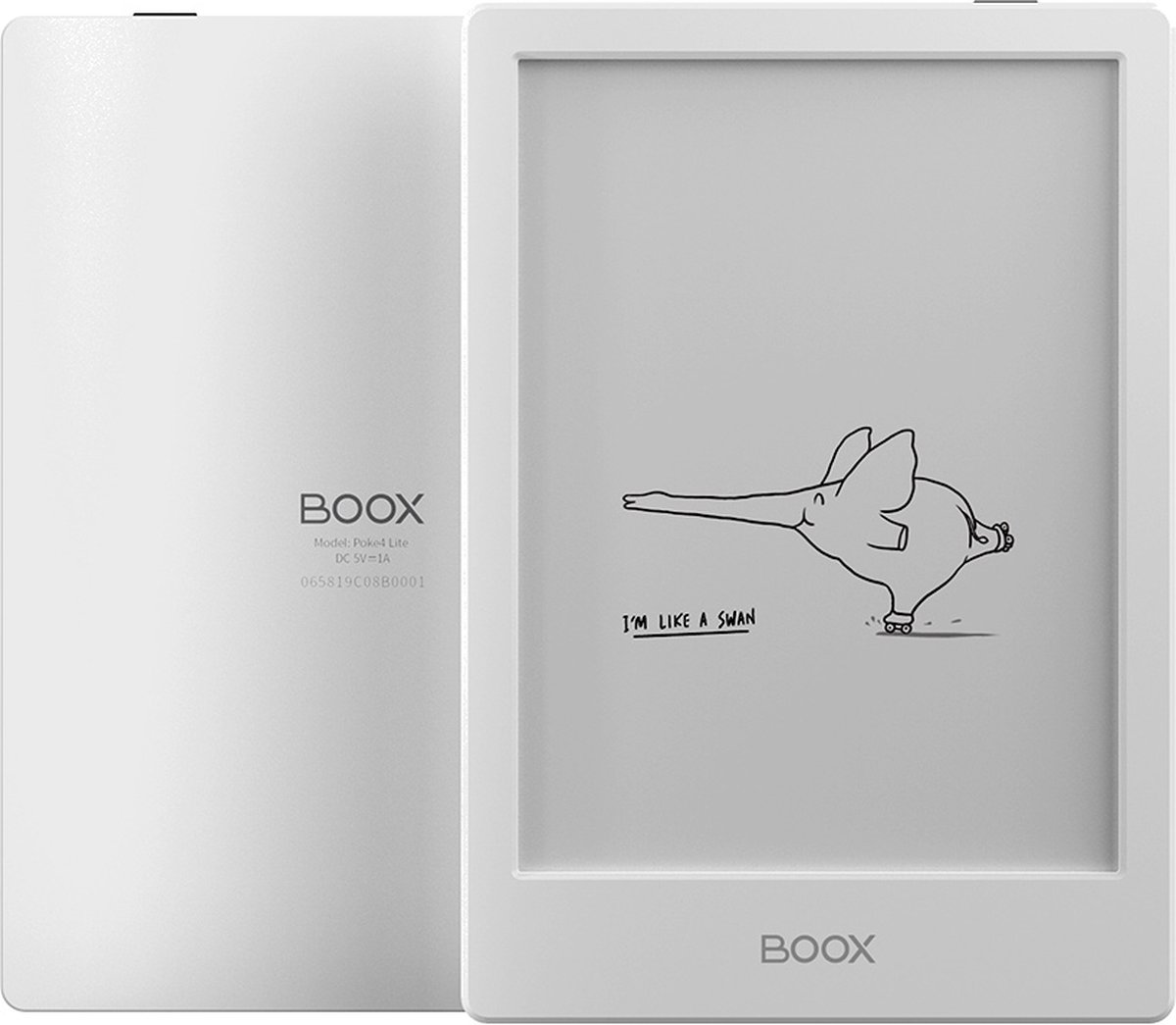 Onyx Boox Poke4 Lite - 6" e-inkt e-reader - Wit - Android 11, Play Store