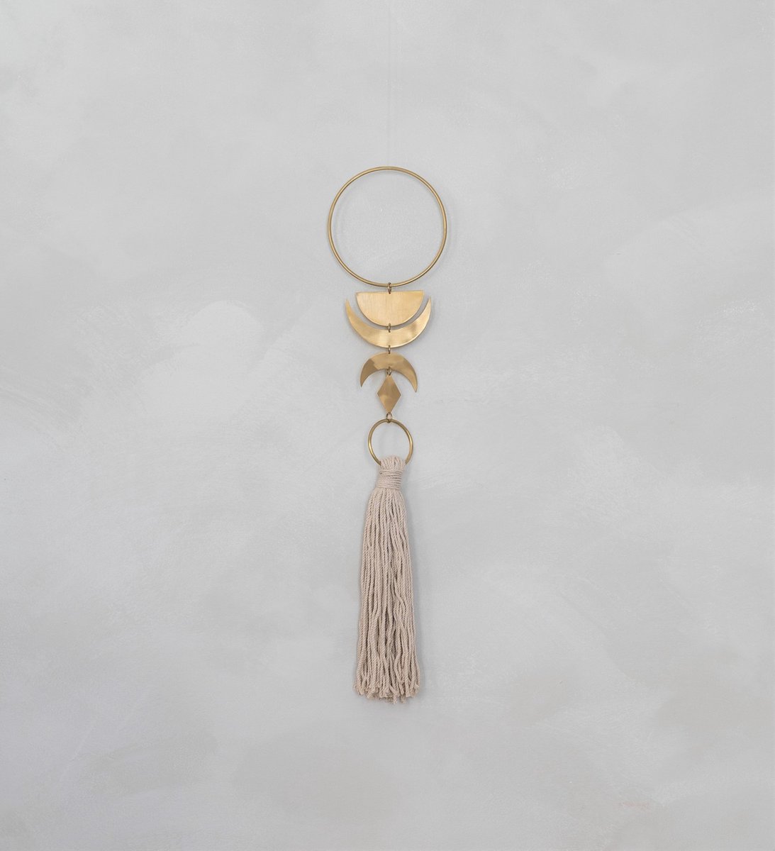 Wanddecoratie goud brass - Sophia | Muurdecoratie boho | Luxe wanddecoratie goud metaal | Decoratie