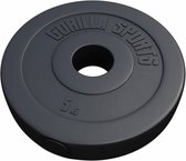Gorilla Sports Gewichtsschijf - Olympisch - Halterschijf - 5 kg - Kunststof - 50 mm