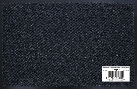 Tapis anti-poussière 150x90 cm - noir - tapis de marche à sec / paillasson